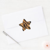 tijgerpatroon ster sticker (Envelop)