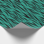 Tijgerpatroon voor Afstuderen Gifts Green Seamless Cadeaupapier (Hoek)