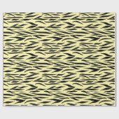 Tijgerpatroon voor Baby showers Yellow Seamless Cadeaupapier (Vlak)