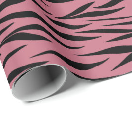 Tijgerpatroon voor Valentijnsdag Gifts Naadloos Cadeaupapier