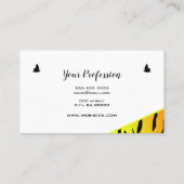  tijgerpatrooncute Butterfly Round Lijst Visitekaartje (Achterkant)