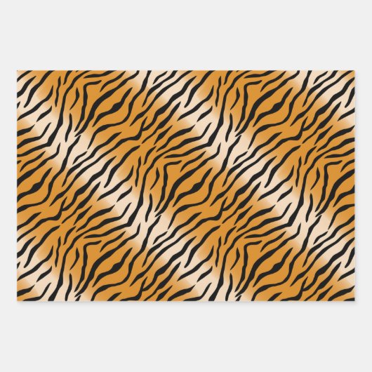 Tijgerpatroonplaten Inpakpapier Vel (Voorkant 3)