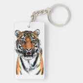 Tijgerpen-inkt Sleutelhanger (achterkant)