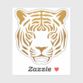 Tijgerpictogram Sticker (Vel)