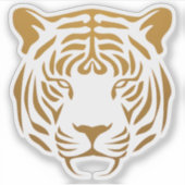 Tijgerpictogram Sticker (Voorkant)