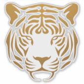 Tijgerpictogram Sticker (Voorkant)