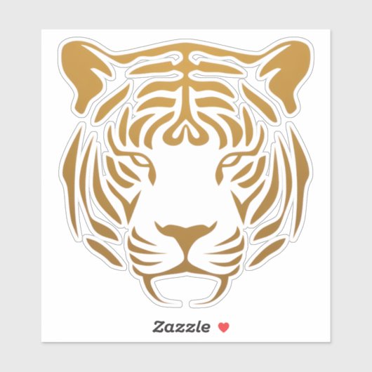 Tijgerpictogram Sticker (Vel)