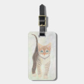 Tijgerpoes Bagage Label (Voorkant verticaal)