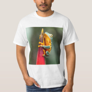 Tijgerpoot Aap Boom Kikker Groen Oranje T-shirt