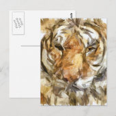 Tijgerportret Briefkaart (Voorkant / Achterkant)