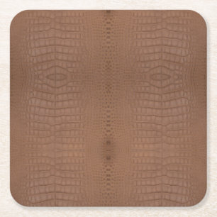 Tijgerprint Alligator Textuurprint Kartonnen Onderzetters