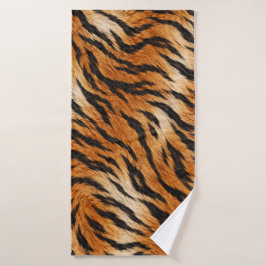 Tijgerprint badhanddoek | Wilde dieren badkamer de