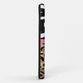 Tijgerprint en Luipaardprint Persoonlijk Monogram Case-Mate iPhone Case (Achterkant/rechts)