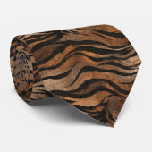 Tijgerprint Heren Accessoires Vet Stropdas (Opgerold)