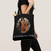 | Tijgerprint milieuvriendelijke canvas tas (Dichtbij)