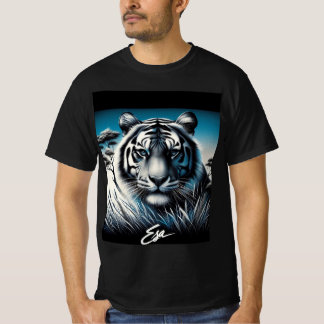 Tijgerprint op een t-shirt-shirt t-shirt