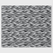 Tijgerprint voor housewarming geschenken grijs naa cadeaupapier (Vlak)