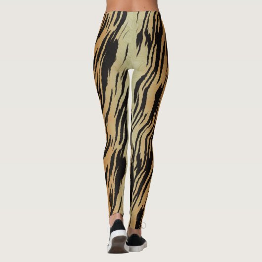 Tijgerprint yogabroek leggings (Achterkant)