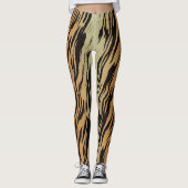Tijgerprint yogabroek leggings (Voorkant)