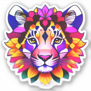 Tijgerprofiel Sticker