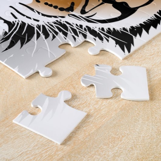 Tijgerpuzzel Legpuzzel (Zijkant)