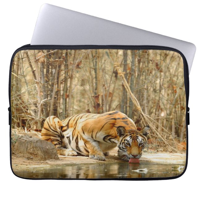 Tijgerreflectie Laptop Sleeve (Voorkant)