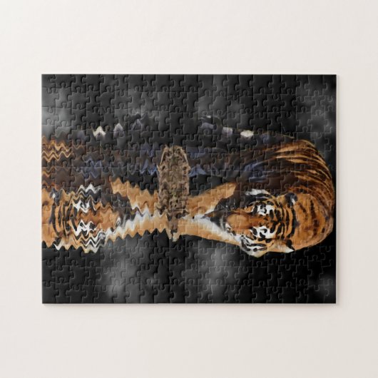 Tijgerreflectie Legpuzzel (Horizontaal)