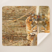 Tijgerreflectie Sherpa Deken (Voorkant (horizontaal))