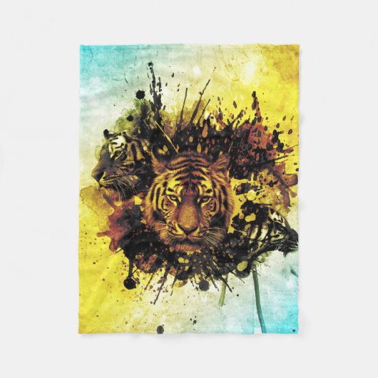 Tijgers 3A Fleece Deken (Voorkant)