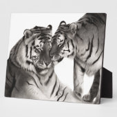 Tijgers - Handgeschilderd Wildlife Portret Fotoplaat (Zijkant)