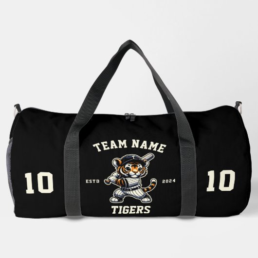 Tijgers "" honkbal plunjezak (Achterkant)