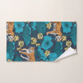 Tijgers in de gele lotusvijver bad handdoek (Handdoek)