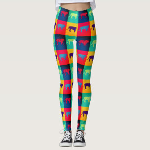 Tijgers in de pop-stijl leggings