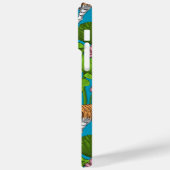 Tijgers in de roze lotusvijver Case-Mate iPhone case (Achterkant / Links)