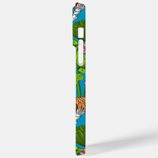 Tijgers in de roze lotusvijver Case-Mate iPhone case (Achterkant / Links)