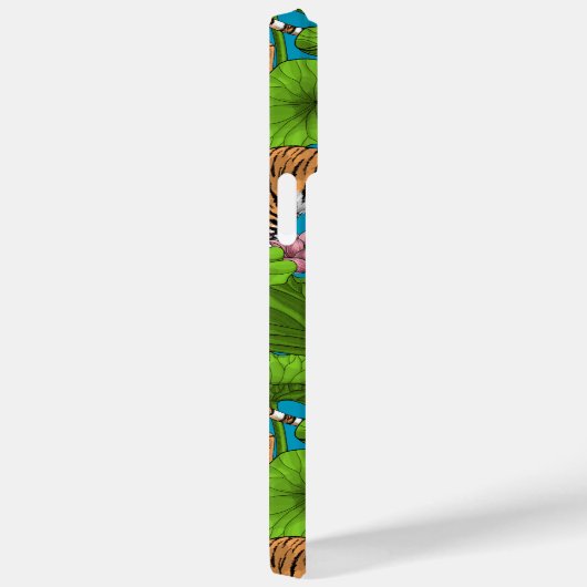 Tijgers in de roze lotusvijver Case-Mate iPhone case (Achterkant / Rechts)