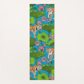 Tijgers in de roze lotusvijver yogamat (Voorkant)