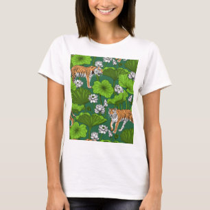 Tijgers in de witte lotusvijver 3 t-shirt