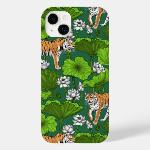 Tijgers in de witte lotusvijver Case-Mate iPhone 14 plus hoesje