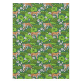 Tijgers in de witte lotusvijver tafelkleed (Voorkant)