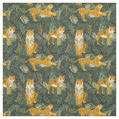 Tijgers in het bos stof (Swatch)