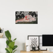 tijgers in het veld poster (Thuiskantoor)