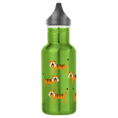 Tijgers Kinder grote katten waterfles met naam (Links)