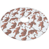  tijgers, met de hand getekend naadloos patroon. kerstboom rok (Gekanteld)