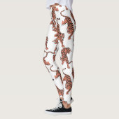  tijgers, met de hand getekend naadloos patroon. leggings (Links)
