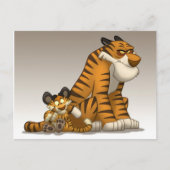Tijgers op een Briefkaart (Voorkant)
