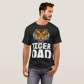 Tijgers Papa Roaring Tiger T - shirts Mannen (Voorkant volledig)
