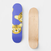 Tijgers schilderen kunst persoonlijk skateboard (Voorkant)