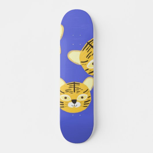 Tijgers schilderen kunst persoonlijk skateboard (Voorkant)