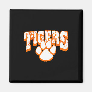 Tijgers School Spirit Mascotte Terug naar school O Magneet